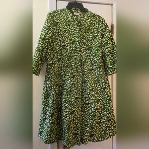 Zuri Green Patterned Dress